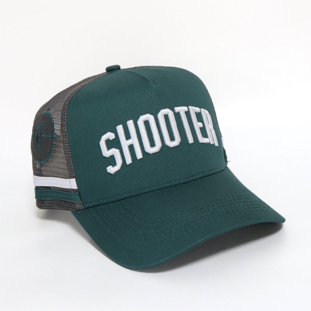 Shooter Soccer V1 Trucker – Green/Gray Edition -Snapback