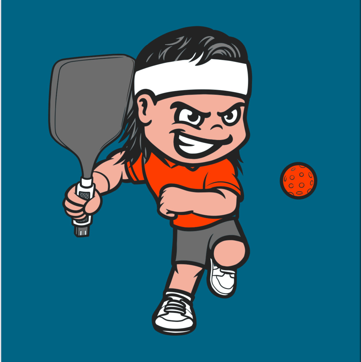 Shooter Pickle-Ball Smash - Blue/Orange Combo - Snapback