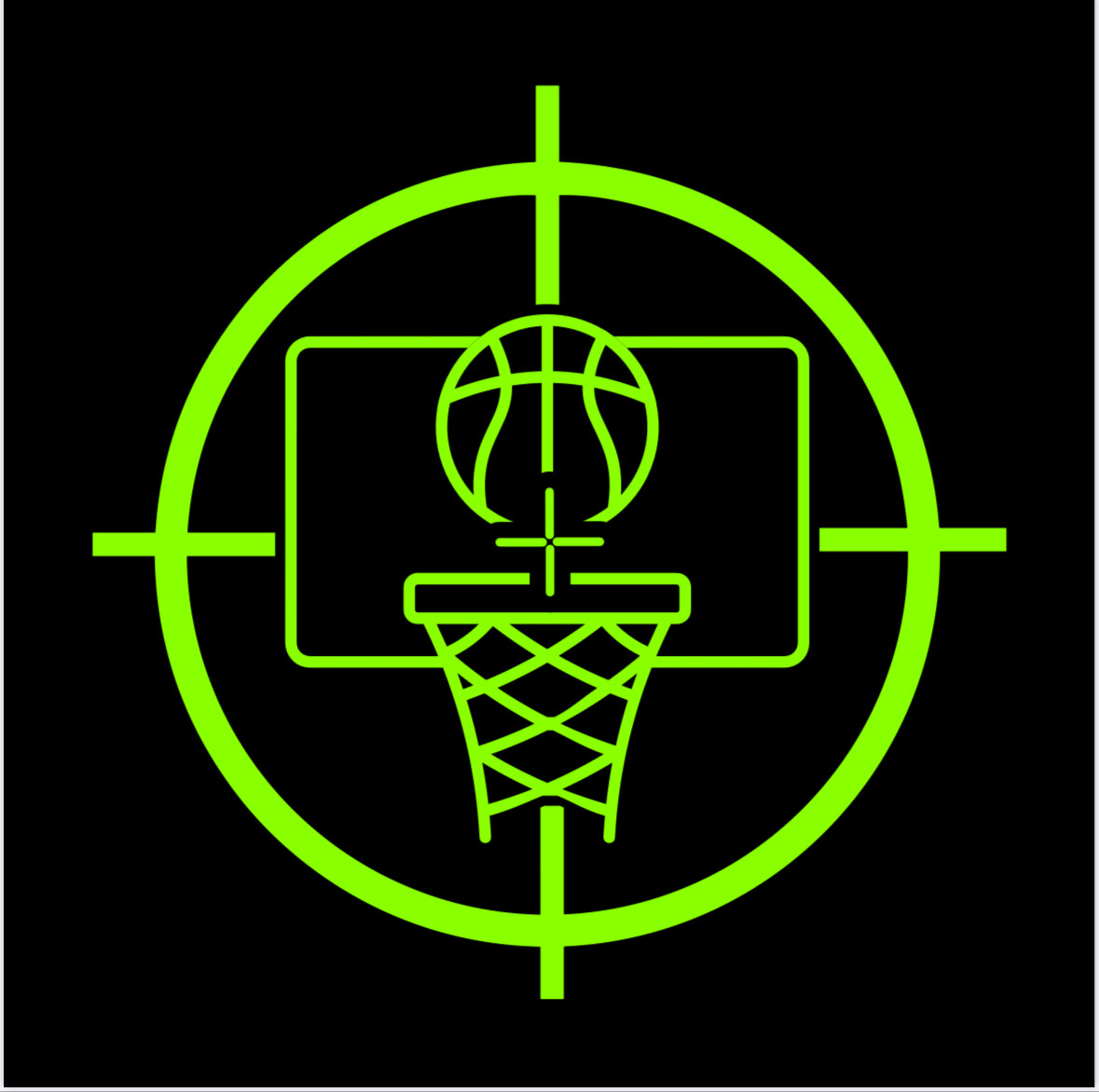 Shooter Brand Basketball Theme Hat – Black/ NeonGreen Edition - Snapback